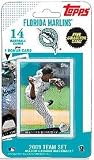 Topps MLB Baseball Cards 2009 Florida Marlins 14 Card Team Set (Includes Billy the Marlin Card)