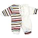 Mingao 14 Inches High Simulation Baby Doll's Clothes Blue Stripes Rompers Suit with Hat