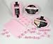 from PinkWebShop Silicone Bakeware Set 29pcs - Pink (Loaf Pan, Round Pan, Round Pie / Flan Dish, Baking Mat, Chocolate Mould, Muffin Pan 6 Cups)