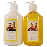 Tuscan Lemon Anti-Bacterial Hand Wash and Moisturizing Hand Lotion- 500 ml Pump Bottle, Asquith & Somerset
