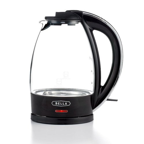 BELLA 13822 Glass Kettle 1.7Liter Black jhfkjxgk
