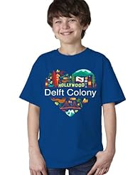 Apparel: I Love Delft Colony, CA / California Pride Youth T-shirt-X-Large (18-20)