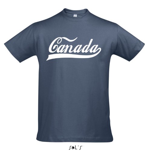 T-Shirt – Canada Oldschool Kanada LÄNDERSHIRT EM / WM FAN Trikot S-XXL , Denim – weiß , XL