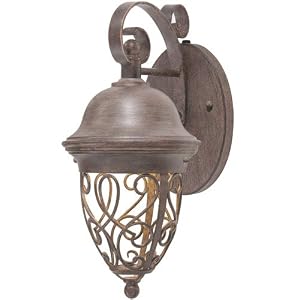 Golden Lighting 10517-S-COB Rivabella 1 Light Small Outdoor Wall Fixture in Cors by Golden Lighting