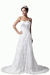 Spaghetti Strap Lace Satin/Silk  Dress