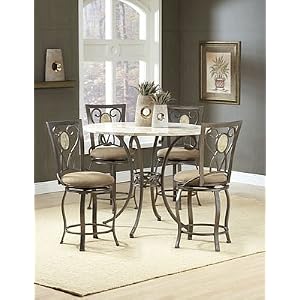 Brookside Counter Height Marble Dining Set