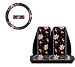 Search : A Set of 2 Front Universal Fit Bucket Seat Cover and Steering Wheel Covver - Winnie the Pooh Tigger Piglet Paradise