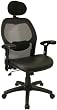 Super Mesh Chair W/ Mesh Back & Italian Leather Seat