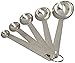 Danesco 1304856 Stainless Steel Measuring Spoons, Set of 5