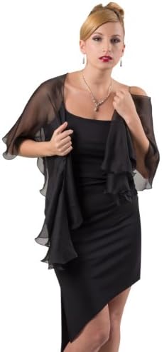 Black Silk Scarf Wrap