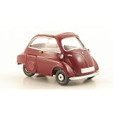BMW Isetta 4-Rad, scuro-rosso, modello di automobile, modello prefabbricato, Wiking 1:87di Wiking