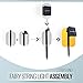 GardenHOME Solar Christmas String Lights, 21ft 50 LED Fairy Flower Blossom Decorative Light for Indoor Outdoor (Multi-Color)
