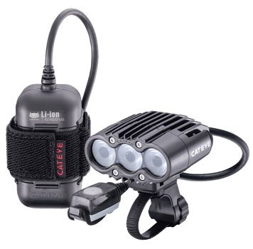 Childrens Toyshop  Toys : Cateye HL-EL830RC Triple Shot Pro Rechargeable LED Bicycle Headlight