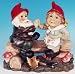 Mr + Mrs Garden Gnome Statue