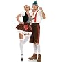 Halloween Costumes: Men's Lederhosen German Costume - 83240(BROWN,X-LARGE)