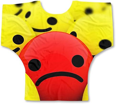 Tees Maker Smiley Faces Ladies Bat Wings Top, XXL