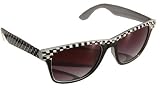 Blues Brothers Wayfarer White Checker Sun Glasses w/ Micro Case