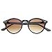 zeroUV - Vintage Inspired Small Round Circle Key Hole Retro P3 Sunglasses with Rivets