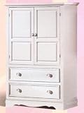 Samantha Door Chest w/ Metal Hardware Collector's Cherry