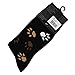 TeeHee Cat Lover Women's Cotton Crew Socks-Black