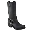 Women's Mossimo Supply Co. Katherine Leather Engineer Boots - Black
