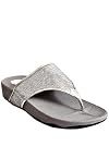 Sequined Silver Slippers - Mksp