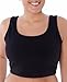 Danskin Women's Plus Cotton And Lycra Bra Top,Black,2x