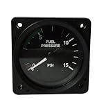 エンジン計器 ISS FUEL PRESSURE (CARB) GAUGE 2-1/4" （燃圧計）