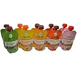 Peter Rabbit Organics 100% Pure Baby Food Variety, 4.4 Oz Pouches (Pack of 10)