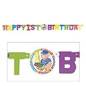 Boy's First Birthday Banner