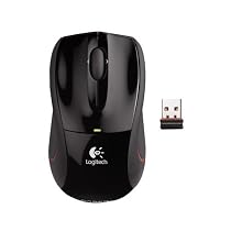 Logitech V450 Nano Cordless Laser Mouse for Notebooks (Black)