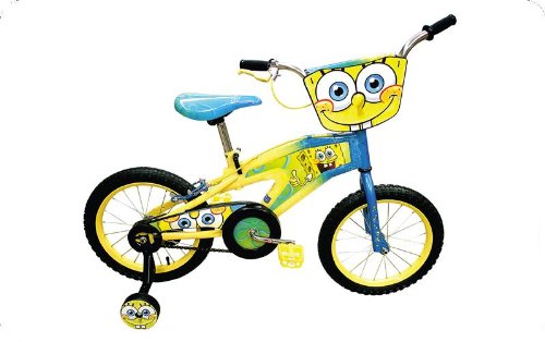 Street Flyers Spongebob Bicycle (Blue/Yellow, 16-Inch)