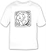 T-shirt with black and white, coaster, geography, Earth, world, spherical, globe, planet, orb