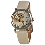 Stuhrling Original Women's 108E.Heart Aphrodite Charmed Automatic Swarovski Silver Dial Watch