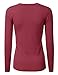 Doublju Womens Basic Long Sleeve Soft Knit V-Neck Sweater