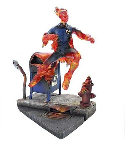  Fantastic 4 Series IV 6" Figure: Light-Up Human Torch with Launcher