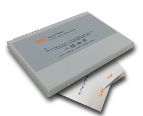 Lizone® High Performance Battery for Apple PowerBook G4 17" inch A1039 A1057 M8983 661-2822 661-2948 M8983G/A M9326 M9326G/A M9770 MC-G4/17 Laptop Notebook Battery 9 cell Super Capacity 5400mAh