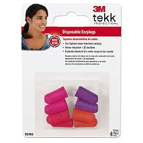 3M 92050 TEKK Protection Disposable Ultra Soft Earplugs - 4 Pair per Package