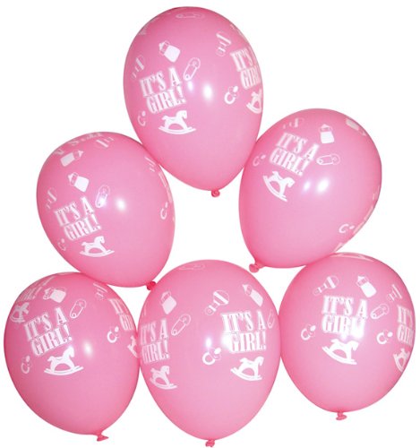 Pink It's a Girl Balloons (25 PC)