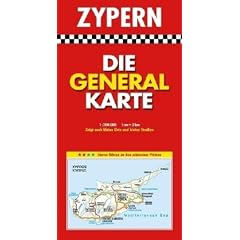 Die Generalkarte Zypern 1:200 000