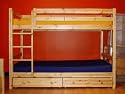 Solid Pine Kid's Bunk Bed w/ Storage Drawers