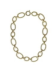 14KT Yellow Necklace Twist Links Necklaces Length = 18