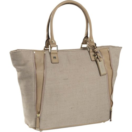Calvin Klein Linen Inset Zip Tote