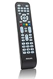 Philips SRP 2008 8-in-1 Universal-Fernbedienung (mit über 800 Geräten, Online-Service-Hotline) schwarz
