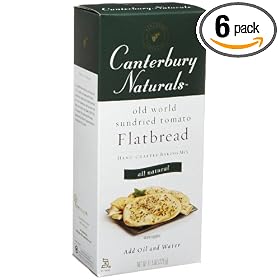 Canterbury Naturals Old World Sundried Tomato Flatbread Hand-Crafted Baking Mix, 11.5-Ounce Boxes (Pack of 6)