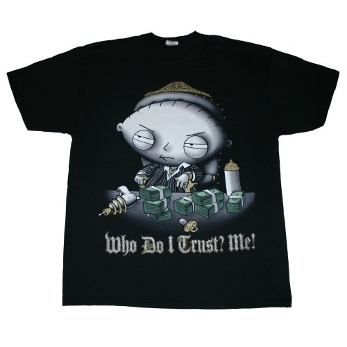 FAMILY GUY STEWIE: WHO DO I TRUST? ME! POKER GANGSTER Licensed Tee