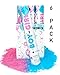 Gender Reveal Powder Smoke Bombs Cannon Poppers | 3 Pink & 3 Blue Poppers | Biodegradable | Alternative to Gender Reveal Smoke Bombs Extinguisher | Gender Reveal Party Decorations | TUR Party Supplies