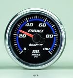 Auto Meter | 6153 2 1/16 Cobalt Series - Oil Pressure - Electric - Full Sweep - 0-100 PSI