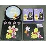 Winnie the Pooh & Piglet Paradise 7pc Combo Set Front & Rear Floor Mats, Seat Covers & Steering Wheel Cover Plus Bonus License Plate Frame