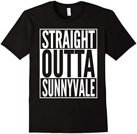 Men's Straight Outta Sunnyvale - Represent the Trailer Park Large Black